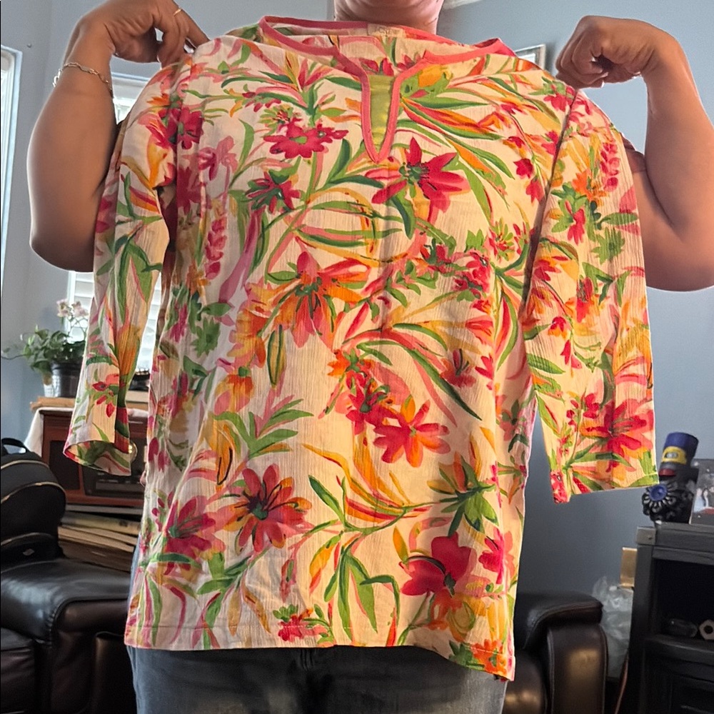 JCrew - Floral Multicolor Blouse